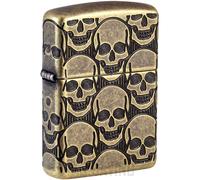 ZIPPO ACCENDINO SKULLS DESIGN MULTICUT ARMOR 46302 ZIPPO ORIGINAL USA