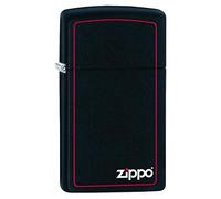 Zippo Accendino sottile nero opaco con bordo Zippo - 1618ZB