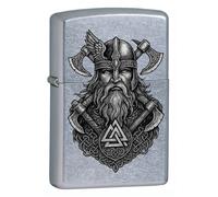 Zippo Accendino Special Limited Edition Viking Silver 25f002, Idea Regalo Unisex
