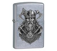 Zippo Accendino Special Limited Edition Viking Silver 25f002, Idea Regalo Unisex