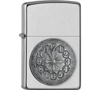 Zippo Accendino Street Chrome Emblema Orologio 2007645 Accendino A Fiamma
