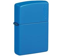 Zippo, Elegante accendino opaco con logo, design moderno e raffinato, resistente e funzionale, ideale per tutte le occasioni, standard, colore celeste, blu ciel, taglia unica
