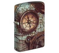 Zippo Accendino tempesta - Compass, 540°, Color Image - Ricaricabile - Riutilizzabile - Design antivento - Confezione regalo - Made in USA