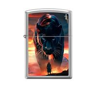 Zippo Accendino tempesta Mazzi, cromato spazzolato, colore immagine, ricaricabile, riutilizzabile, design antivento, confezione regalo, made in USA