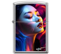 Zippo Accendino tempesta Mazzi, cromato spazzolato, colore immagine, ricaricabile, riutilizzabile, design antivento, confezione regalo, made in USA