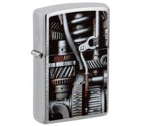 Zippo Accendino tempesta - Meccanismo cromato spazzolato - Color Image - Ricaricabile - Riutilizzabile - Design antivento - Confezione regalo - Made in USA