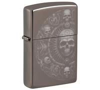 Zippo Accendino tempesta - Skull Mandala, Black Ice, Photo Image - Ricaricabile - Riutilizzabile - Design antivento - Confezione regalo - Made in USA