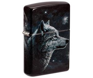 Zippo Accendino tempesta - Wolves, 540° Tumbled Chrome, Fusion, ricaricabile, riutilizzabile, design antivento, confezione regalo, made in USA