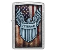 Zippo Accendino Us Veteran's Eagle 46824 Edizione Limitata Unisex Metallo Argento
