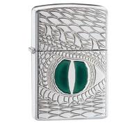 Zippo accendino USA SPECIAL Armor Occhio alligatore Argento 28807