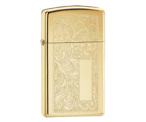 Zippo accendino Veneziano Ottone Oro 1652b