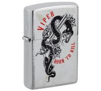 Zippo Accendino: Viper Snake, Born to Kill - Cromo Spazzolato 48650