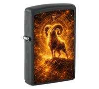 Zippo accendino Zodiac Collection nero e oro Idea Regalo Uomo donna Ariete