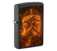 Zippo accendino Zodiac Collection nero e oro Idea Regalo Uomo donna Gemelli