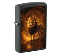 Zippo accendino Zodiac Collection nero e oro Idea Regalo Uomo donna Leone