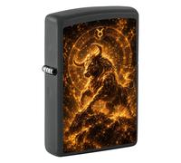 Zippo accendino Zodiac Collection nero e oro Idea Regalo Uomo donna Toro