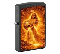 Zippo Accendino Zodiac Collection Nero Oro Idea Regalo Acquario