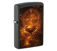 Zippo Accendino Zodiac Collection Nero Oro Idea Regalo Cancro