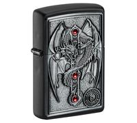 Zippo Anne Stokes Emblem Drago Croce Nero Unisex