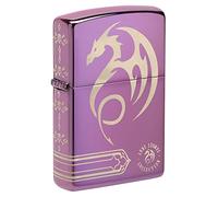Zippo Anne Stokes Laser 360 - Accendino tascabile, colore: Viola lucido