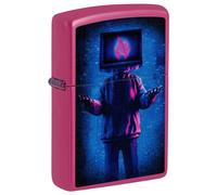 Zippo Antivento Ricaricabile Made In Usa Rosa Unisex