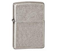 Zippo Armatura Regular Lighter - Argento Antico Piastra - NUOVO