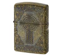 ZIPPO /Armor ZIPPO Armor Celtic-CRS-BIB Celtic Cross Barile ibushi in ottone con finitura incisa su 4 lati