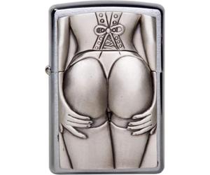 Zippo Benzina Accendino - Stocking Ragazza Emblema - Donna Sexy - Pin Up