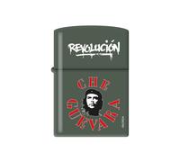 Zippo Che Guevara Accendino A Benzina - Design Rivoluzionario In Verde Opaco
