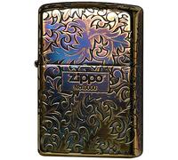 Zippo Classic Arabesque Logo ossidato doratura 5 lati Incisione Giappone Limited