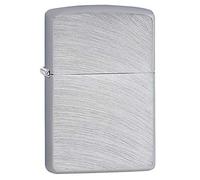 Zippo Classic Chrome Arch 24647, Accendino Antivento Ricaricabile, Realizzato in Metallo con Caratteristico Click, Color Arco Cromo, Made in USA, Ottima Idea Regalo, Metal, Silver, One Size