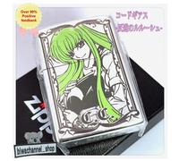 Zippo Code Geass Lelouch Of The Rebellion C.C. Accendino nuovo colore limitat...