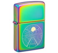 Zippo Colorful Adventure, accendino tempesta, multicolore, laser a 360°, bicolore, ricaricabile, riutilizzabile, design antivento, confezione regalo, prodotto negli Stati Uniti