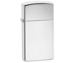 Zippo Cromati Lucidi Slim Plain Disegno Compatto Classic Accendino Antivento