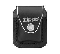 Zippo Custodia per accendino con clip, in vera pelle, protezione e sicurezza, adattabile a cinture da 5 cm, può contenere tutti gli accendini antivento Zippo - Made in USA - nero
