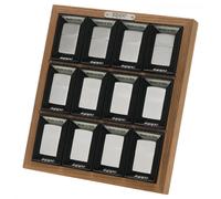 Zippo espositore 12 pezzi collection Zodiac legno