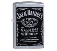Zippo Feuerzeug 60001202 Jack Daniel's Label Lighter, Metal, Silver, One Size