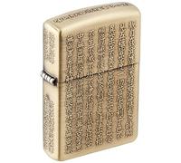 Zippo Heart Sutra (Hannya Shingyo) Gold Plate used Finish
