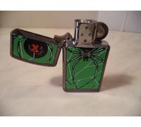 Zippo LIGHTER BARRETT SMYTHE SLIM BLACK SPYDER B56 AGE 1994 NUOVO