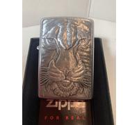 ZIPPO lighter BARRETT SMYTHE TIGER FACE CROMATO NEW WITH BOX