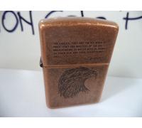 ZIPPO LIGHTER eagle prey antique copper nuovo age 1995 new