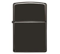 Zippo High Polish Black Lighter, Leather, Balck, One Size