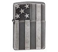 Zippo Lighter, Metal, Silver, One Size