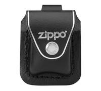 Zippo Lighter Pouch with Loop, Black, Leather, One Size