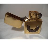ZIPPO LIGHTER Solid Brass TED LAPIDUS HALF MOON RARISSIMO NUOVO NEW AGE 1995