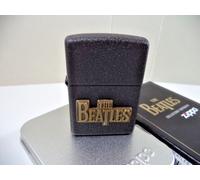 Zippo LIGHTER THE BEATLES LOGO AGE 1997 NEW IN TIN BLACK CRACKLE MOD 502