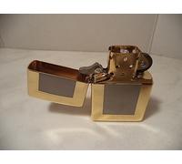 ZIPPO LIGHTER TWO TONES BRASS VINTAGE THE FRAME II NEW AGE 1996.discount