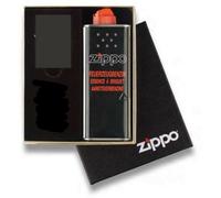 Zippo Nero Opaco Con zippo Logo / con o Senza Set Regalo