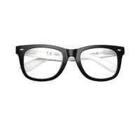 Zippo Occhiali da Lettura Montature dal Design Originale e Accattivante | Ideali per Uomo e Donna | Diottria +3.00 | Color Nero | Aste Bianche