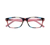 Zippo Occhiali da Lettura, Realizzati con Montatura dalle Linee Morbide, Ideale per Uomo e Donna, Diottria +1.00, Color Nero Sfumato, Aste Blu